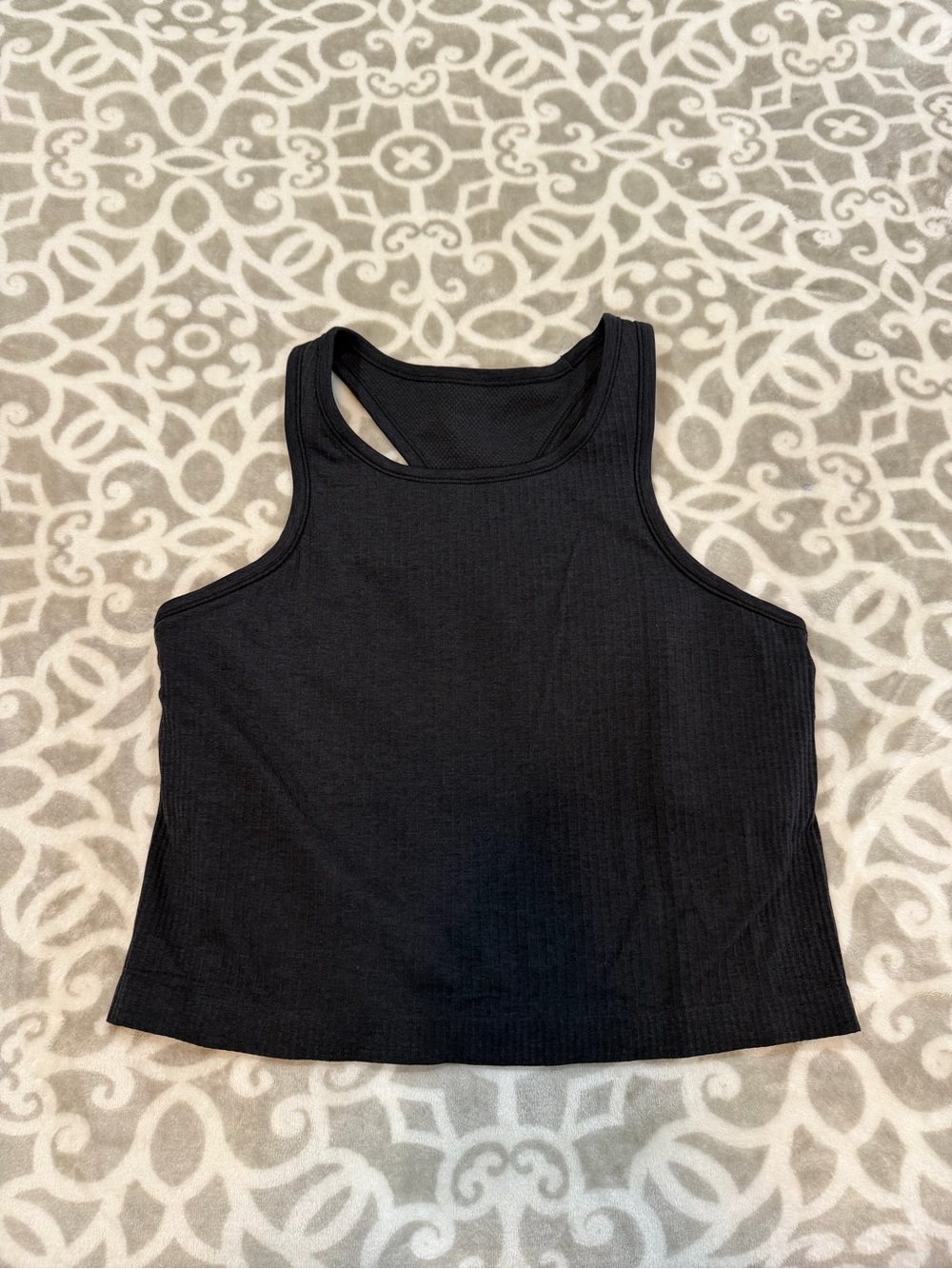 Lululemon Black Ribbed Tank Top